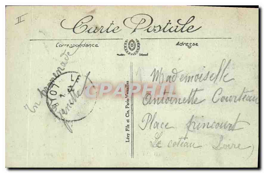 CPA Saint Etienne La Daphne et les Cygnes  — Rückseite
