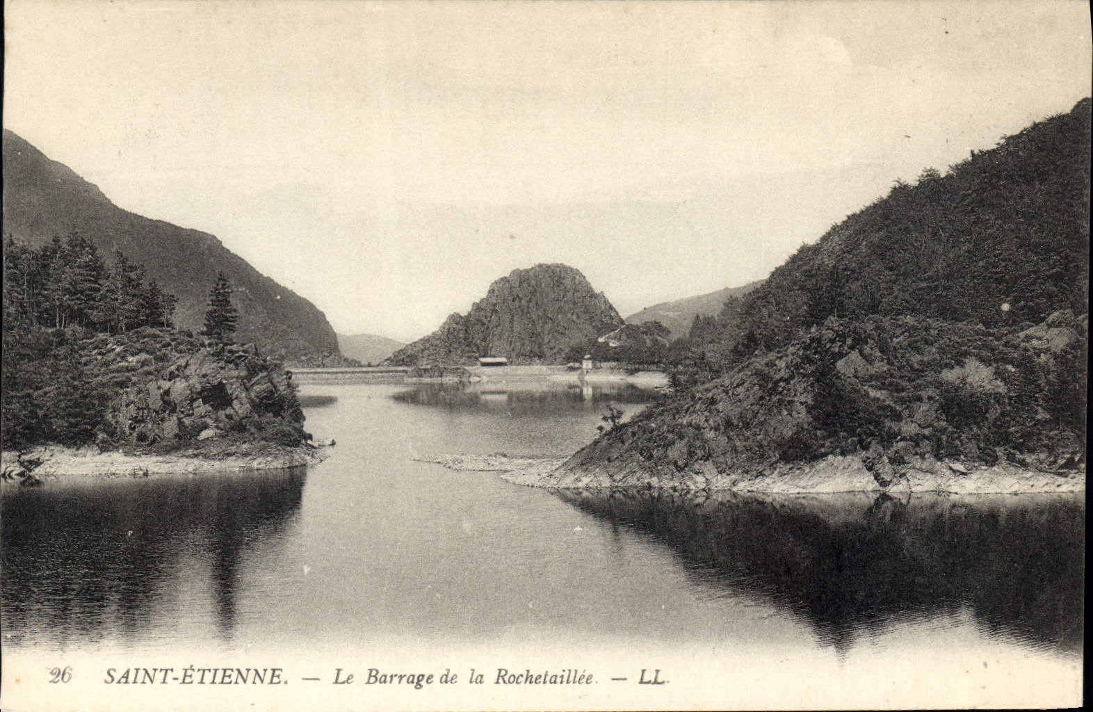 CPA Saint Etienne Le Barrage de la Rochetaillee 