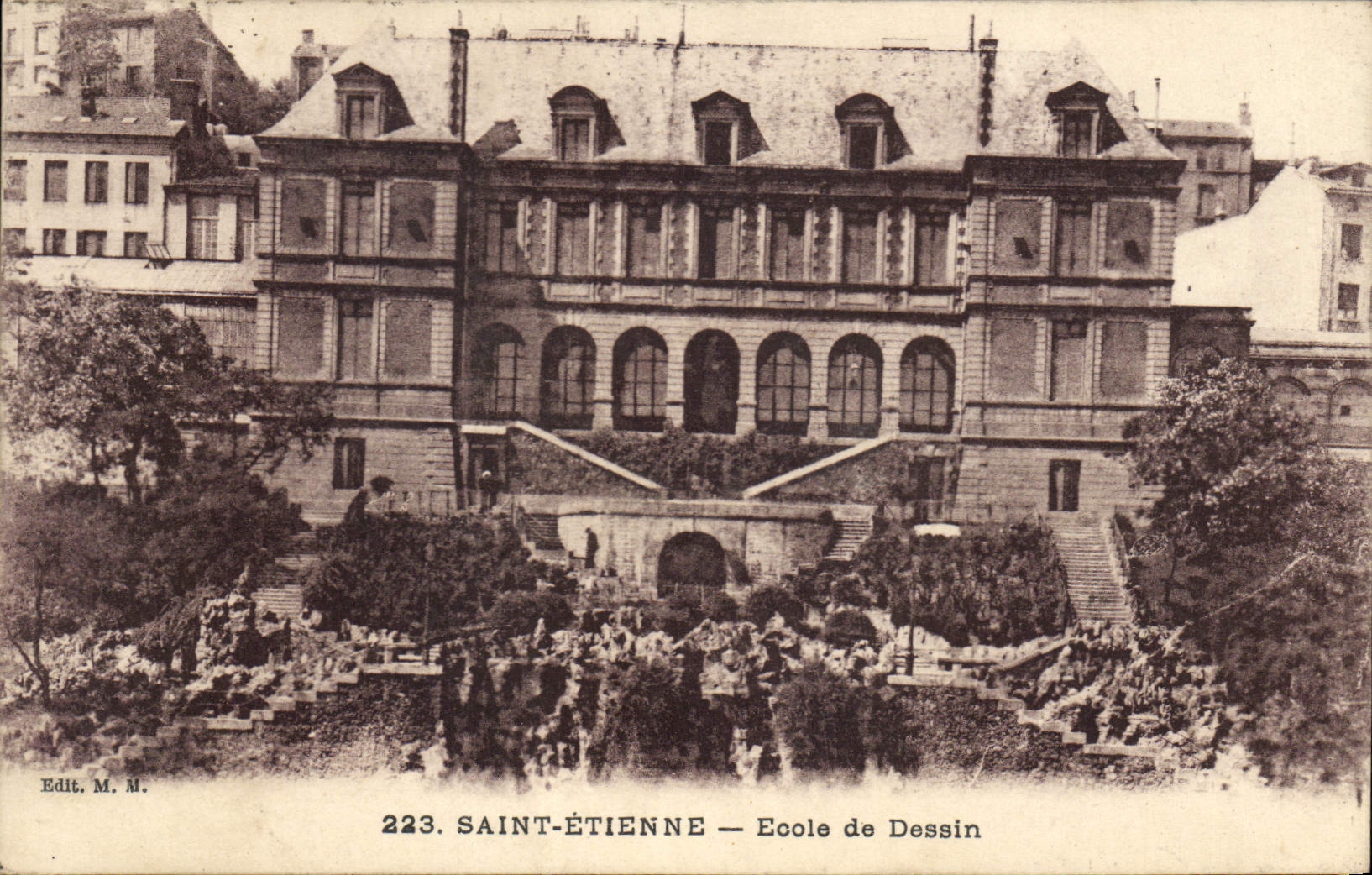 Saint-Étienne — École de Dessin — Edit. M. M. n° 223