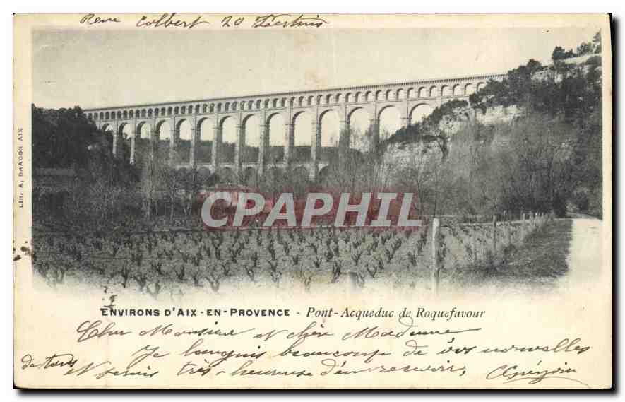 CPA Environs d'Aix en Provence Pont Acqueduc de Roquefavour 