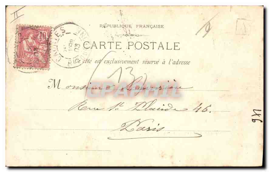 CPA Environs d'Aix en Provence Pont Acqueduc de Roquefavour  — Rückseite