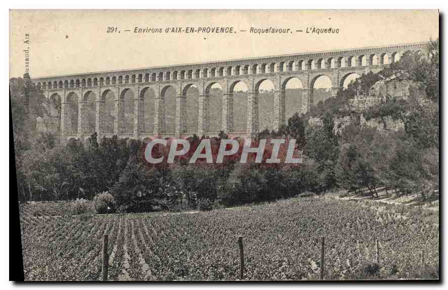 CPA Environs d'Aix en Provence Roquefavour L'Aqueduc 