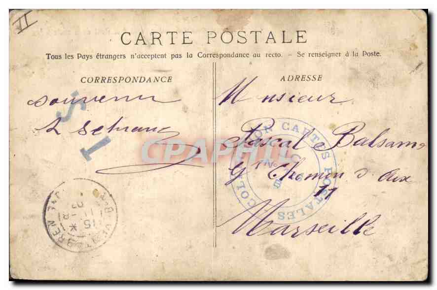 CPA Roquefavour Aqueduc Viaduc a Pont de la route d'Aix  — Rückseite