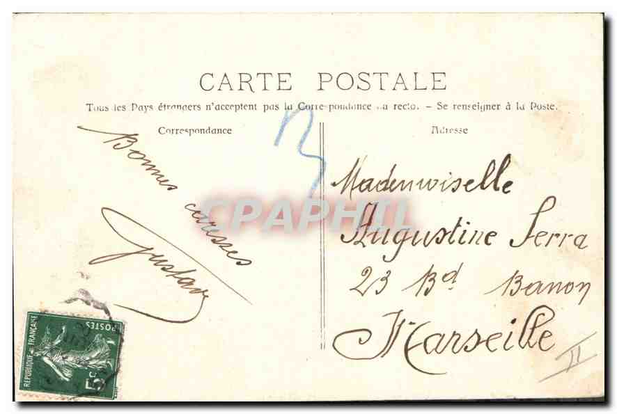 CPA Roquefavour sous le Viaduc du P L M  — Rückseite