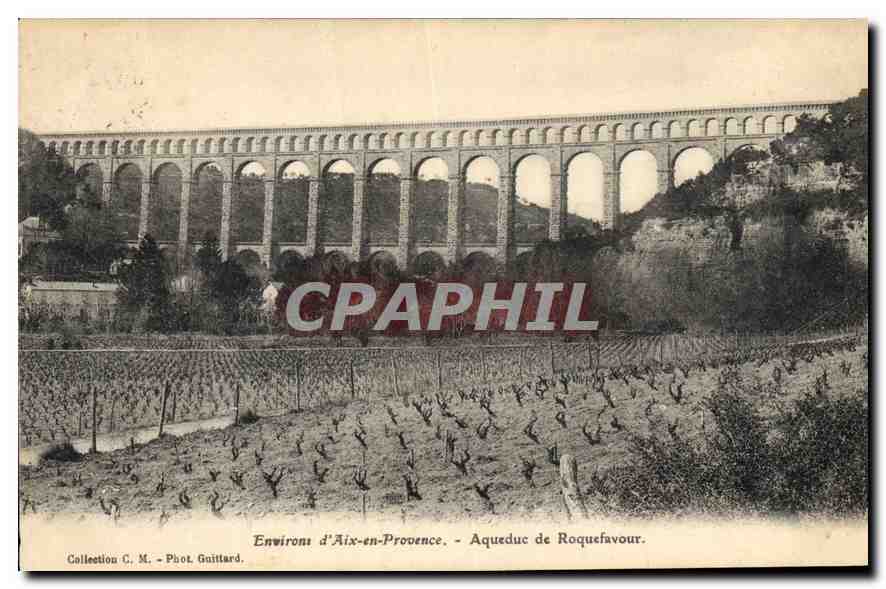 CPA Environs d'Aix en Provence Aqueduc de Roquefavour 