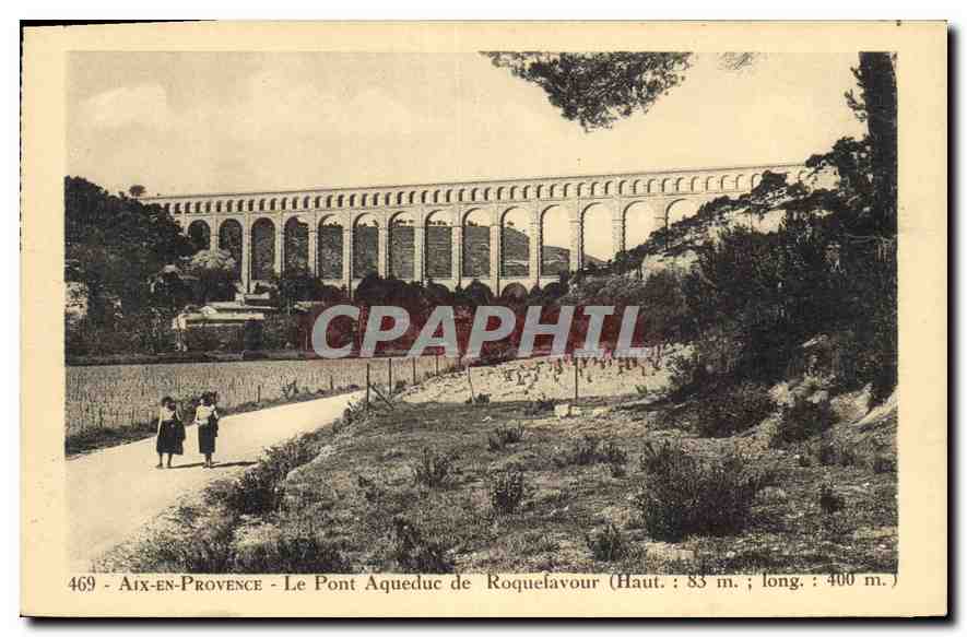 CPA Aix en Provence Le Pont Aqueduc de Roquefavour 