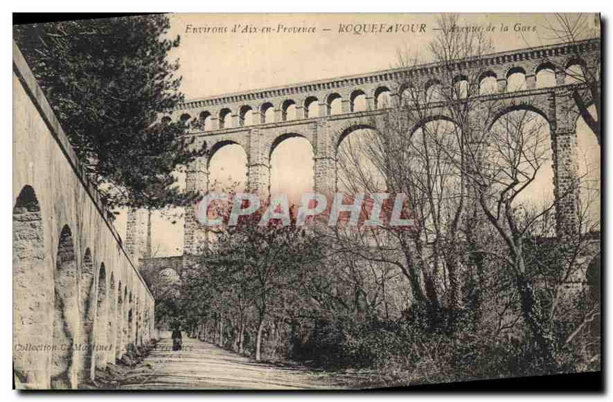 CPA Environs d'Aix en Provence Roquefavour L'Aqueduc de la Gare 