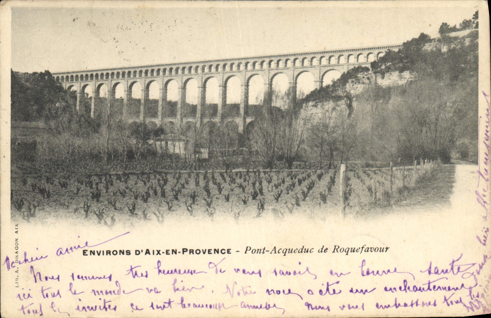 CPA Environs d'Aix en Provence Pont Acqueduc de Roquefavour 