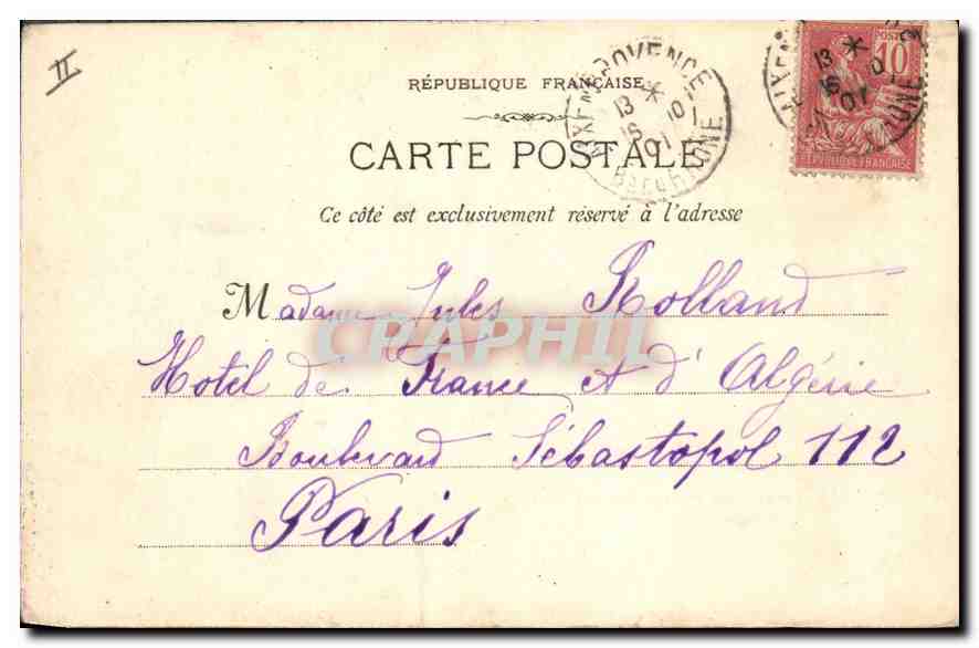 CPA Environs d'Aix en Provence Pont Acqueduc de Roquefavour  — Rückseite