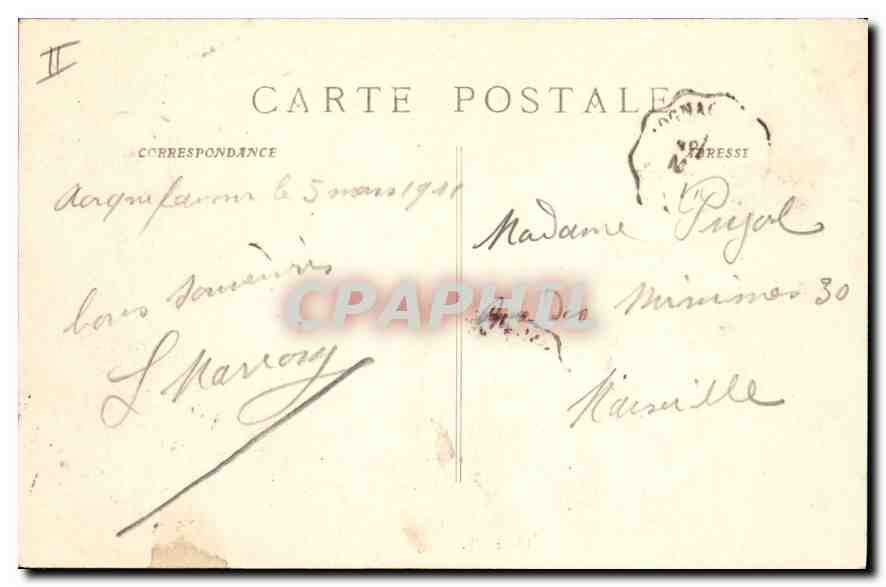CPA Roquefavour L'Aqueduc le Viaduc et le Pont sur la route  — Rückseite