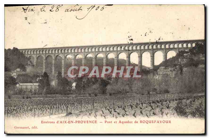 CPA Environs d'Aix en Provence Pont et Aqueduc de Roquefavour 