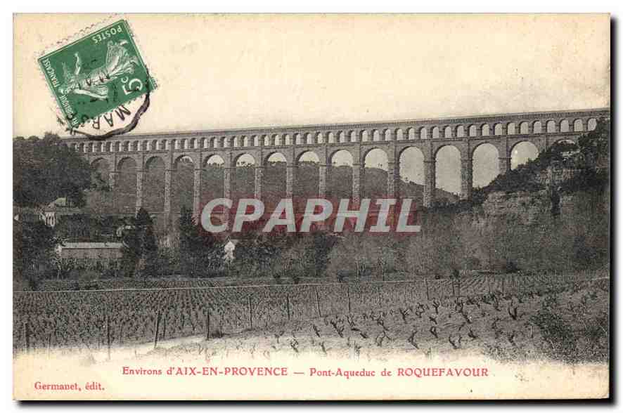 CPA Environs d'Aix en Provence Pont Aqueduc de Roquefavour 