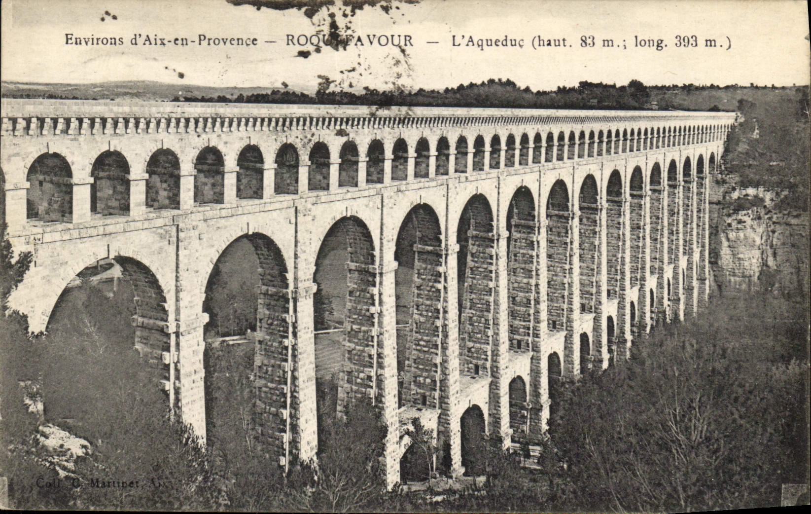 CPA Environs d'Aix en Provence Roquefavour L'Aqueduc 