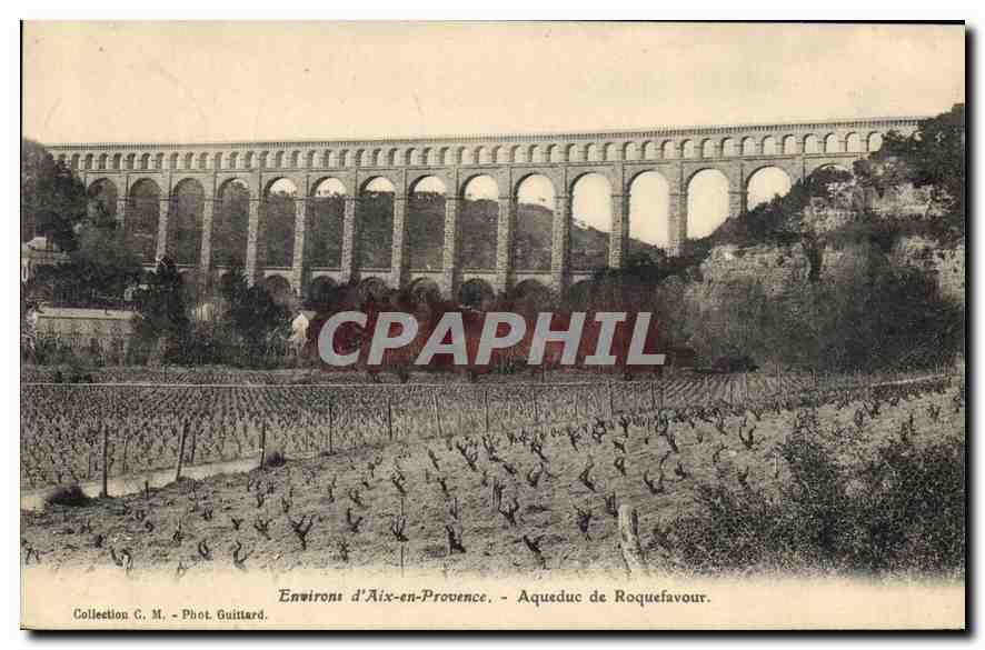 CPA Environs d'Aix en Provence Aqueduc de Roquefavour 