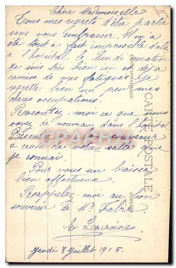 CPA Environs d'Aix en Provence Aqueduc de Roquefavour  — Rückseite