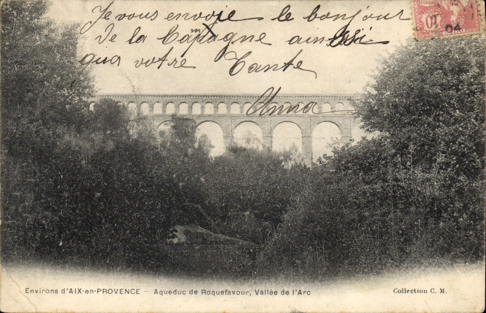 CPA Environs d'Aix en Provence Aqueduc de Roquefavour Vallee de l'Arc 