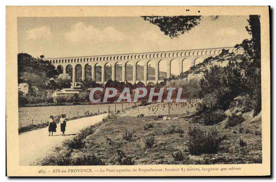 CPA Aix en Provence Le Pont Aqueduc de Roquefavour 