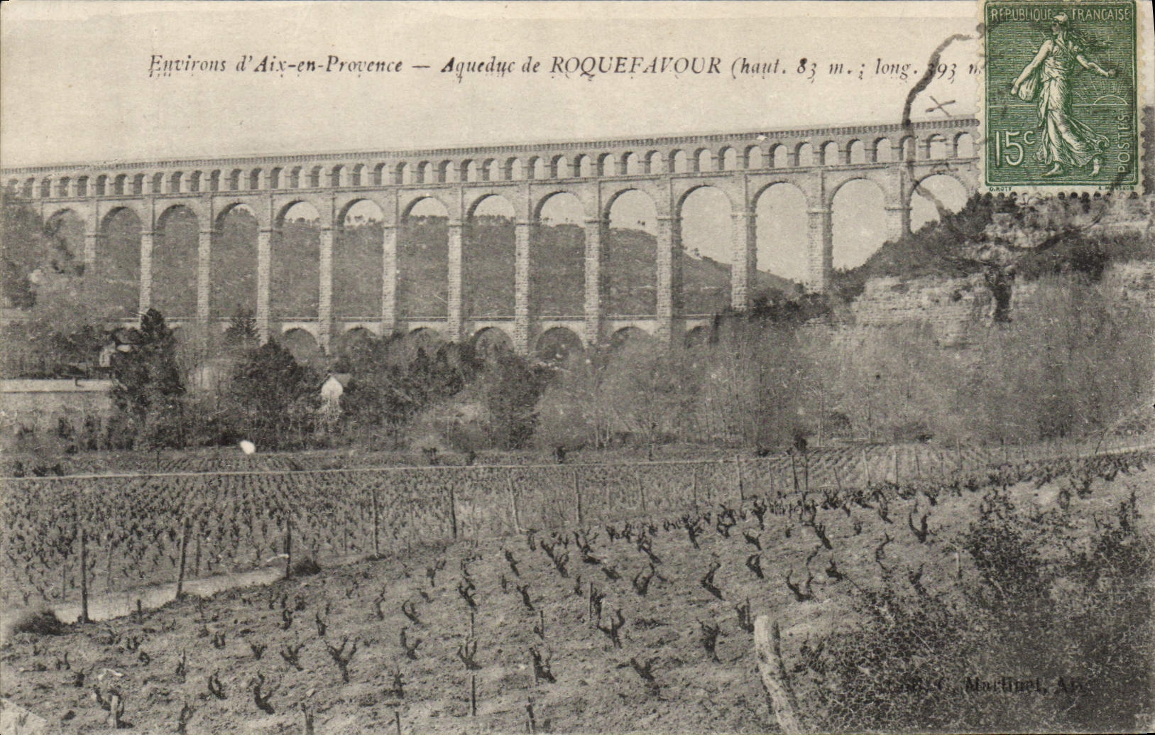 CPA Environs d'Aix en Provence Aqueduc de Roquefavour 