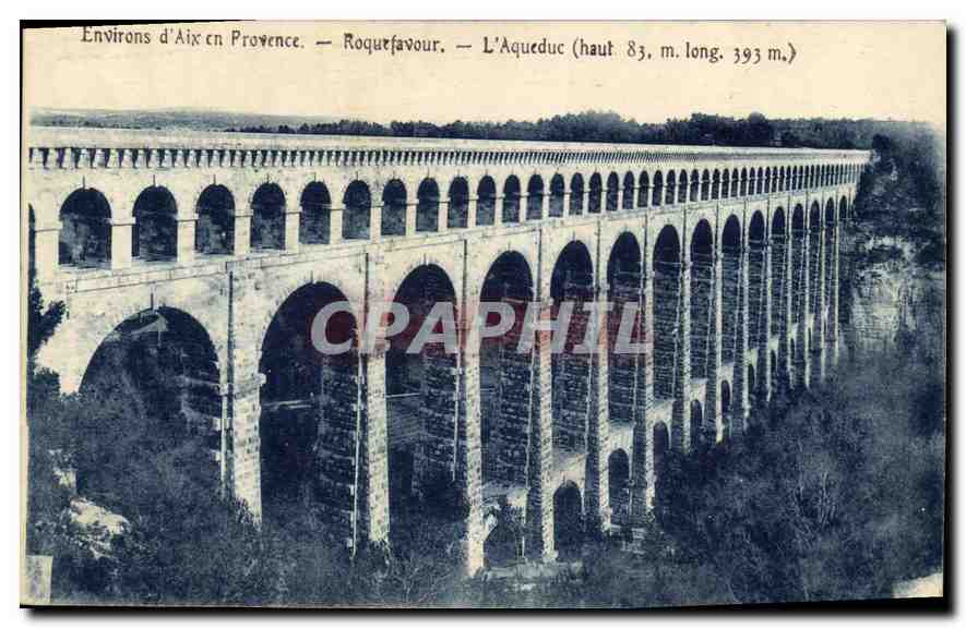 CPA Environs d'Aix en Provence Roquefavour L'Aqueduc 