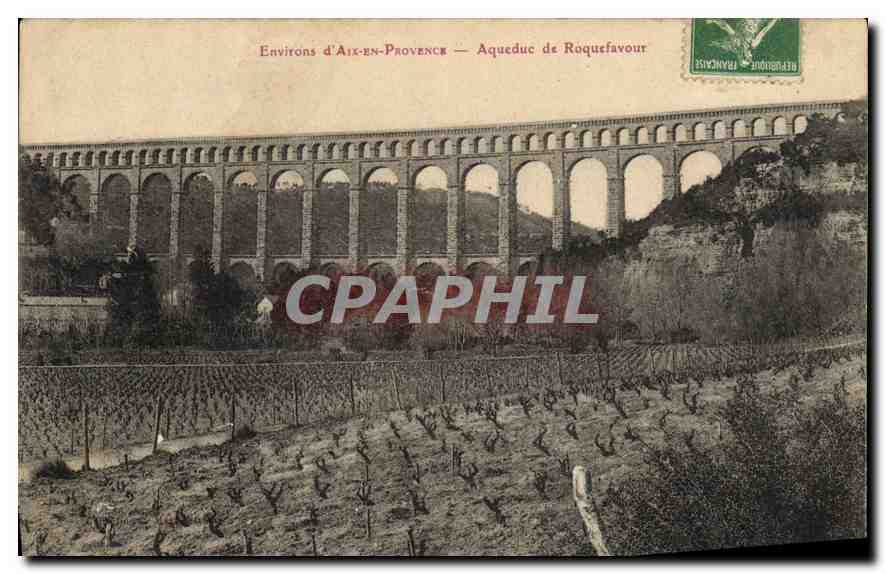 CPA Environs d'Aix en Provence Aqueduc de Roquefavour 