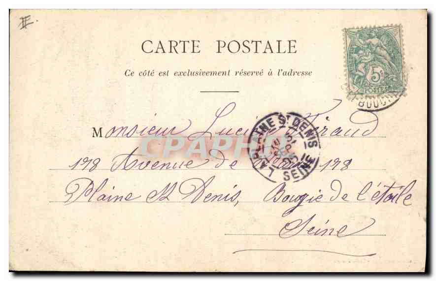 CPA Environs d'Aix en Provence Roquefavour Sortie de la Gare  — Rückseite