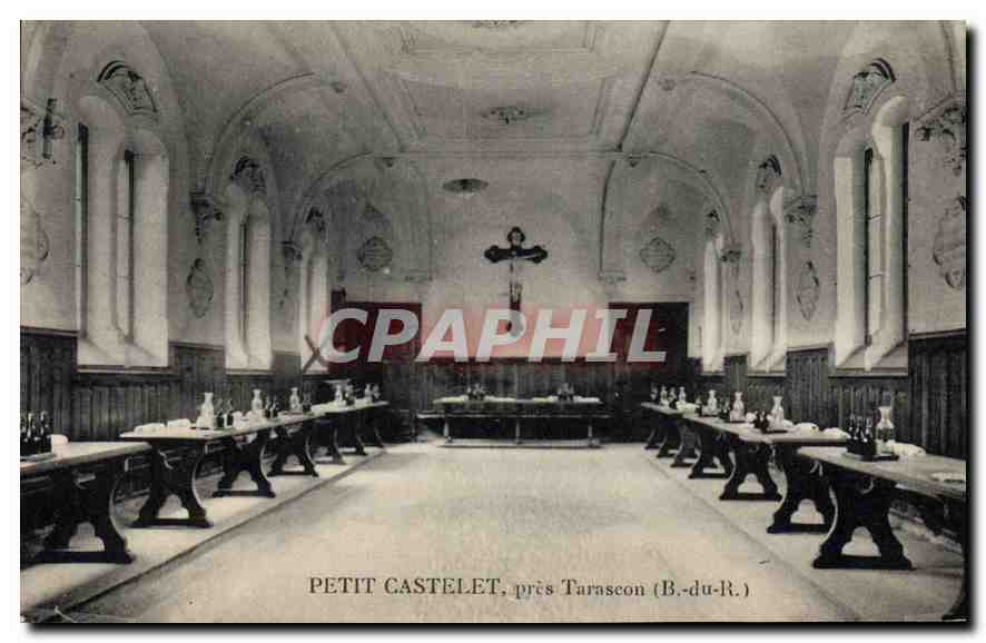 Petit Castelet, près Taraseon (B.-du-R.) — salle de réfectoire — éditeur non identifié