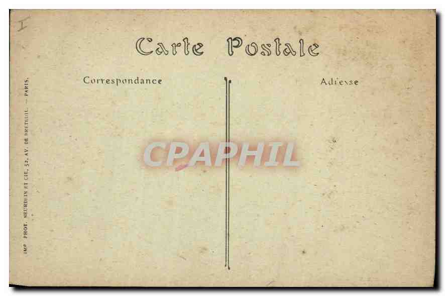 CPA Palais de Compiegne Vue sur les Beaux Monts  — Rückseite