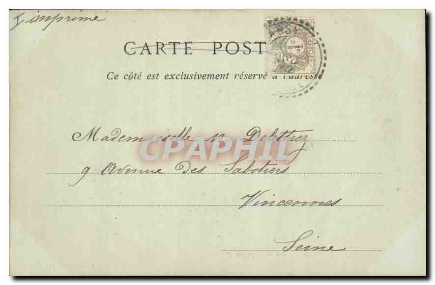 CPA Compiegne Le Berceau de Napoleon 1er — Rückseite