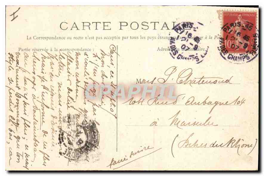 CPA Compiegne La Porte Chapelle  — Rückseite