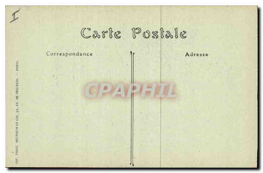 CPA Compiegne La Porte de l'Arsenal  — Rückseite
