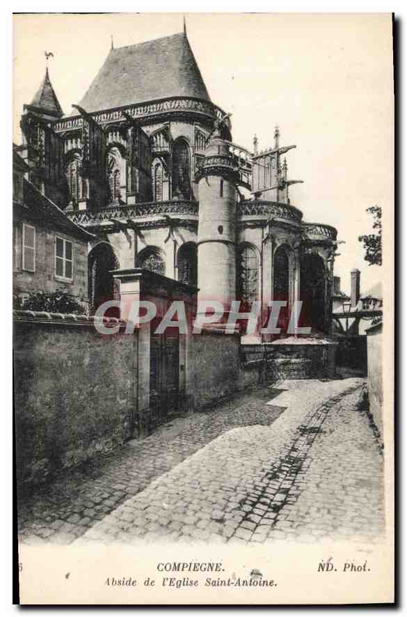 CPA Compiegne Abside de l'Eglise Saint Antoine 