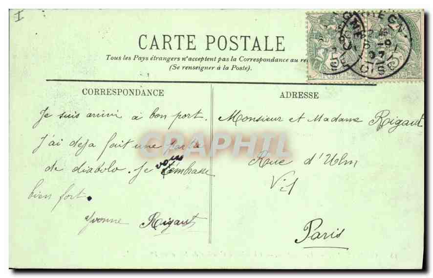 CPA Compiegne Le Chateau Chambre a Coucher de Napoleon  — Rückseite
