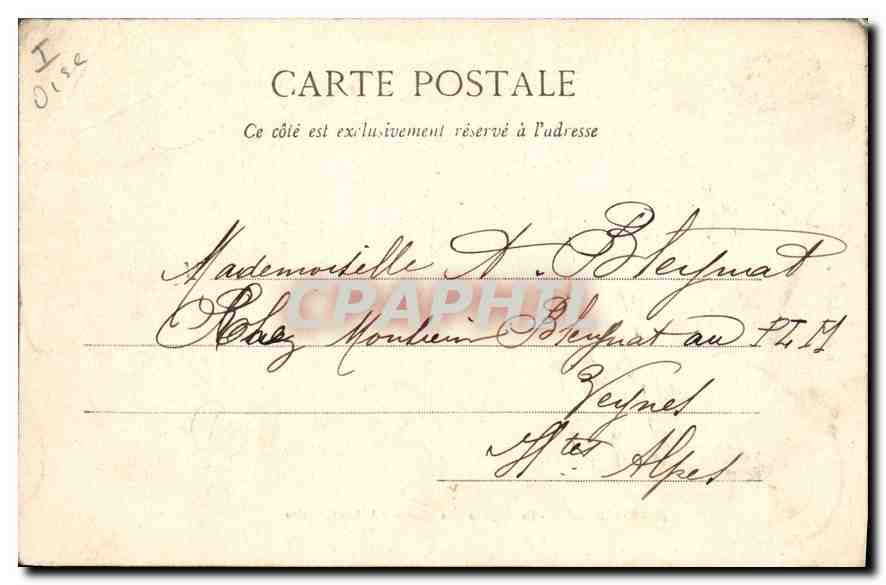 CPA Compiegne Le Chateau La Chambre de l'Imperatrice  — Verso