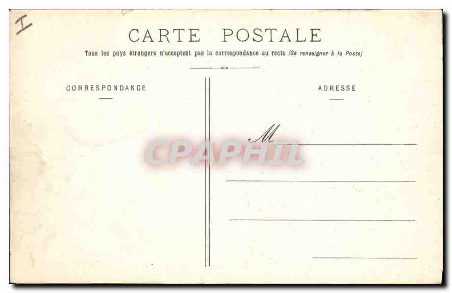 CPA Compiegne Le Chateau vue d'un coin du Parc  — Verso