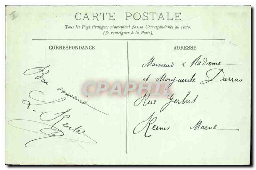 CPA Compiegne Le Chateau Vue de la Facade du cote du Jardin  — Rückseite