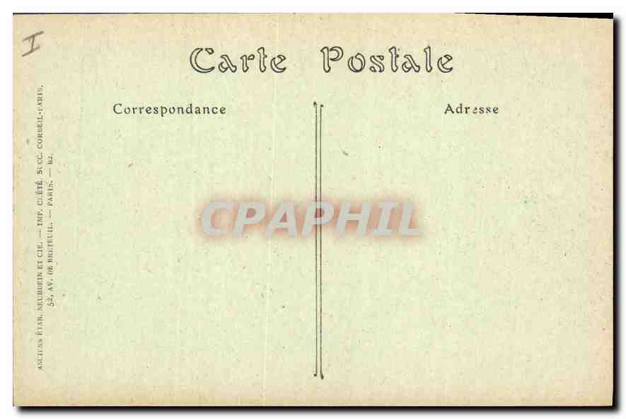 CPA Chateau de Compiegne Porte l'Honneur  — Verso