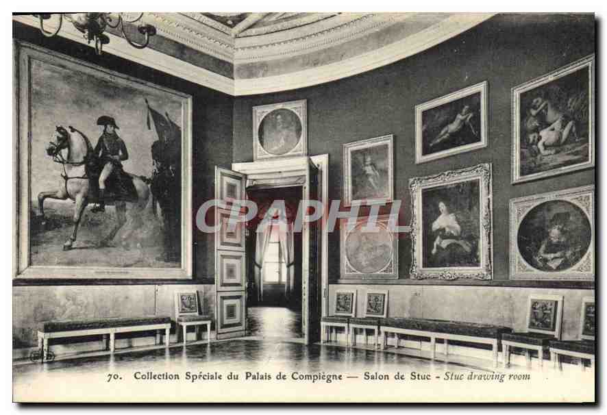 CPA Collection Speciale du Palais de Compiegne Salon de Stuc Napoleon 1er