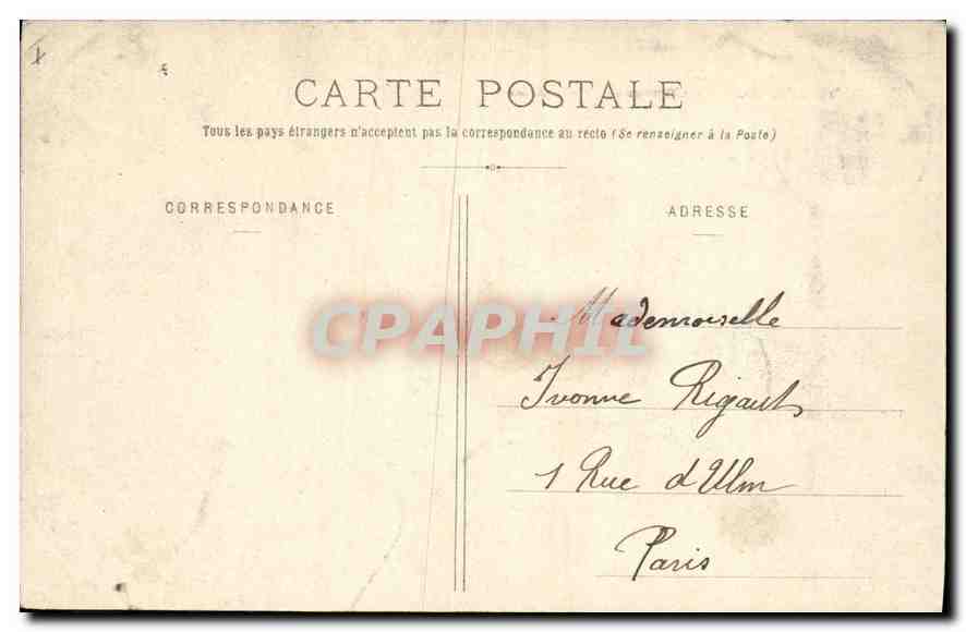 CPA Compiegne L'Avenue des Beaux Monts  — Rückseite
