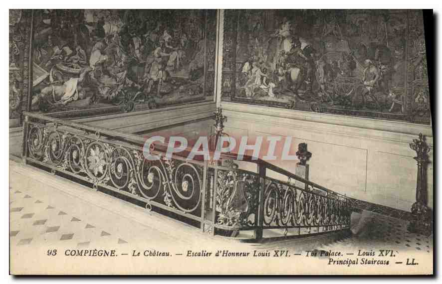 CPA Compiegne Le Chateau Escalier d'Honneur Louis XVI 