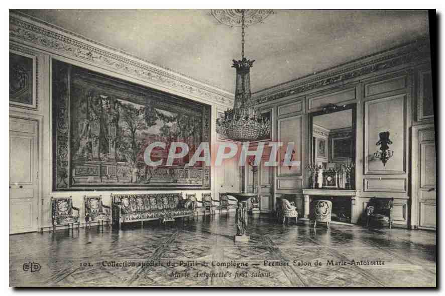 CPA Collection speciale du Palais de Compiegne Premier Salon de Marie Antoinette 
