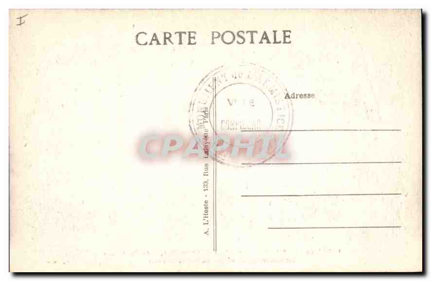 CPA Foret de Compiegne Carrefour de l'Armistice pres Rethondes Emplacement du Wagon du Marechal Foch — Rückseite