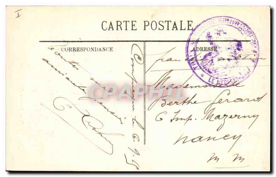 CPA Compiegne Place de l'Hotel de Ville  — Rückseite