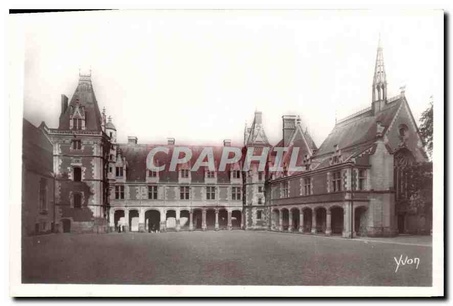 CPA Chateau de Blois Aile Louis XII et la Chapelle 