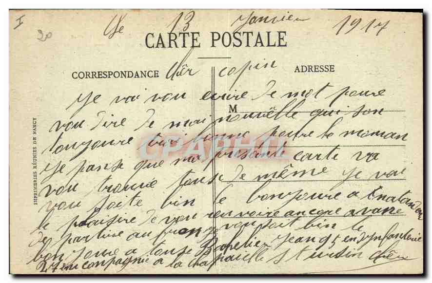 CPA Bourges Palais Jacques Coeur Square de la Place Berry  — Back