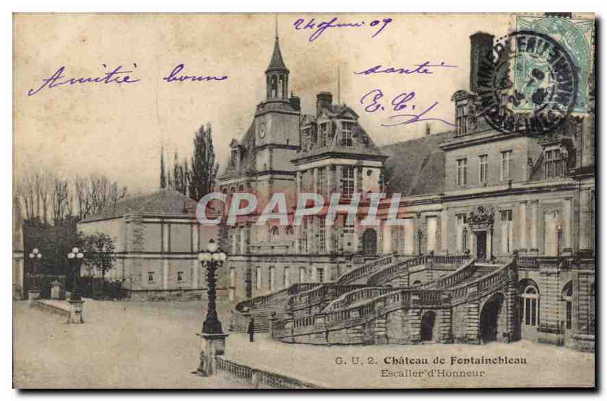 Schloss Fontainebleau — Treppenhaus der Ehre — G.U. 2, Verlag G.U.