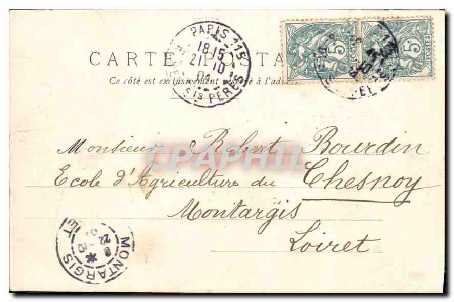 CPA Paris Palais du Luxembourg  — Rückseite