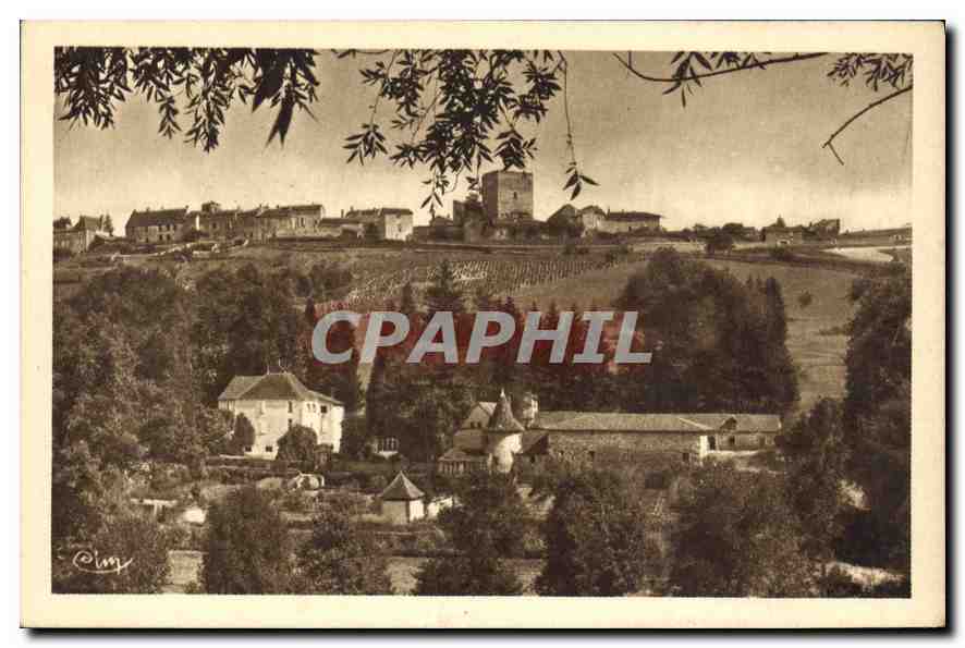 CPA Semur en Brionnais S et L Le Chateau de la Vallee et vue generale 
