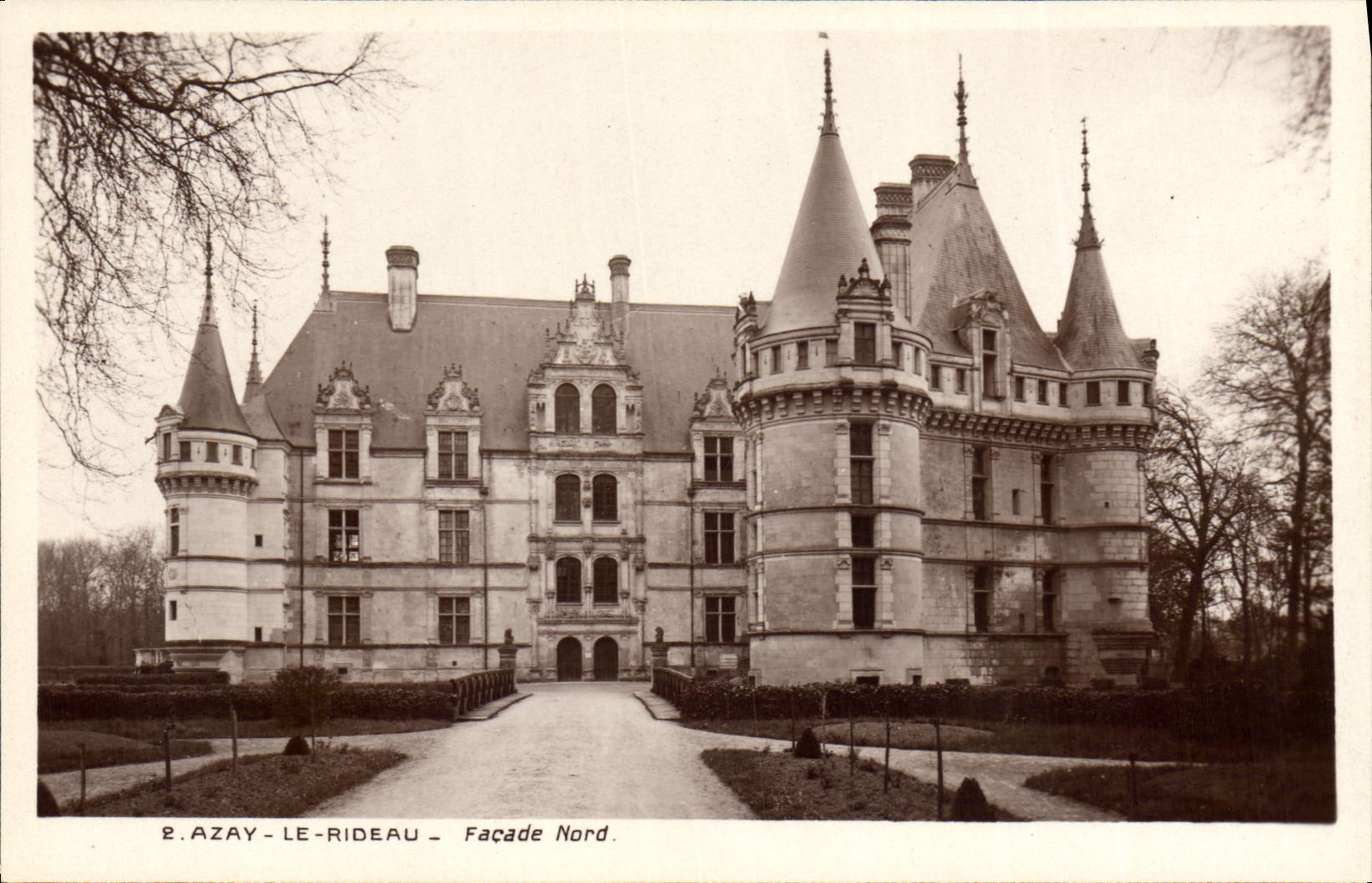CPA Azay le Rideau Facade Nord 