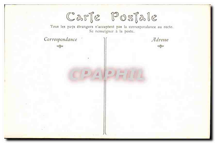 CPA Caen Ancien Hotel de Valois  — Verso