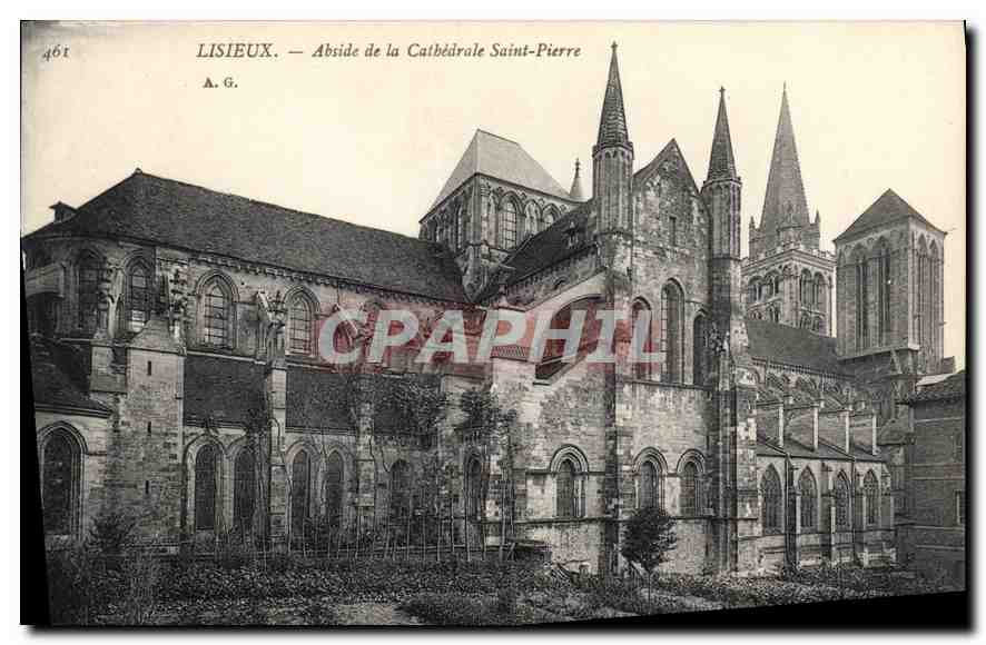 CPA Lisieux Abside de la Cathedrale Saint Pierre 
